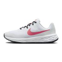 Nike REVOLUTION 6 GS Slip Resistant Abrasion Resistant Low top Running Shoes White Unisex DD1096-101 36 gray