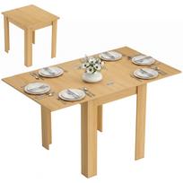 Išskleidžiamas valgomojo stalas 70/140 x 80 cm modernus valgomojo stalas 4-6 žmonėms taupantis vietą virtuvės valgomajam 140 x 80 x 77.5 cm natūrali