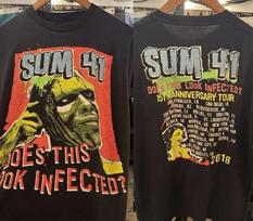 Sum 41 Does This Look Infected 15th Anniversary Tour T-shirt Men Women M