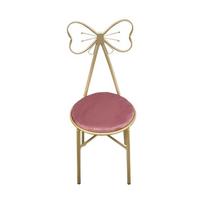 1pc Chair For Nails, Girl Heart, Bedroom, Residence, Office Chair, Dressing Table, Makeup Stool rožinė