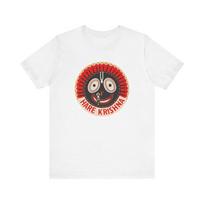 Jagannath Hare Krishna graphic T-shirt M beige