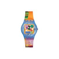 SWATCH Unisex 34mm Watch SO28Z127 SO28Z127 Multicolor Watch Dial gray