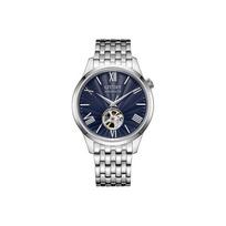 CITIZEN Mechaninis laikrodis su nerūdijančio plieno apyranke Unisex Mėlynas ciferblatas NH9130-84L Blue Dial blue