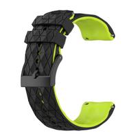 24mm Silicone Watchband Two-color Wrist Strap for spartan sport/7/9/9 baro/D5 black
