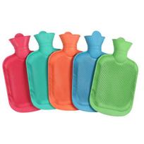1000ML Spiral Sealed Hot Water Bottle Thickened Rubber Long-lasting Heat Preservation Water Filling Leak-proof Hot Water Bag blue