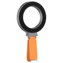 Double-Sided Magnetic Phone Case with Magsafe Ring Holder and Stand black