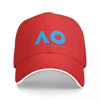 Australijos Open AO (Mėlyna versija) Kepurė Madinga Laisvalaikio Beisbolo Kepuraitės Reguliuojama Kepurė Hip Hop Vasarinės Unisex Beisbolo Kepuraitės ONE SIZE red