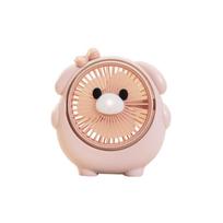 USB Rechargeable Desk Fan with Puppy Design for Home and Use one size beige