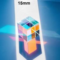 3D Color Magic CMY Cube 15/20mm Hexahedral Crystal Optical Prism Professional Creative Props for Photo Shooting Home Decor A1 gray