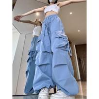 Dopamine wears retro overalls men's and women's summer new casual fashion trend sports trousers M mėlyna
