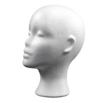 Putplasčio perukas Galva Aukšta Moteriška Manekenė Plaukų papuošalai Ekrano laikiklis Kepurės nuo saulės Ausinės Galvos apdangalai Stovas Kosmetika Modelis Galvos atrama Women gray
