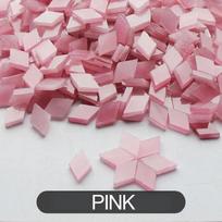 50g Skaidraus Stiklo Mozaikinės Plytelės Daugiaspalvės Mozaikos Dalys „Pasidaryk pats“ Mozaikos Gamybos Akmenukai Rankdarbiams Pomėgiams Menams Namų Sienų Dekoravimui arte 50g rožinė