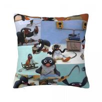 Noot Pingu kvadratiniai pagalvių užvalkalai Kambario pingvinas Muzikinis pagalvės užvalkalas Juokinga dekoracija Pagalvės užvalkalas 45*45 12x12Inch
