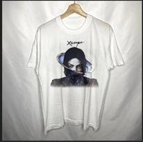 Michael Jackson Repint 90s Dangerous Tour Graphic T-Shirt Vintage Style Pop Tee Unisex T-Shirt S white
