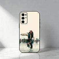 Kapitono Džeko Sparrow telefono dėklas Samsung S25,S24,S21,S22,S23,S20,Ultra,S26,Plus,Fe,Note,5G Juodas dangtelis Samsung S20fe