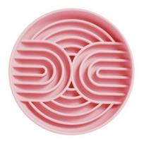 Slow Feeder Dog Bowl Silicone Dog Food Dish Puzzle Toy Slow Feeding Bowl to Prevent Gulping Choking And Bloating for Dogs And Cats rožinė
