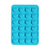 Silicone Suction Cup Phone Holder Multifunctional Suction Cup Wall Stand Square Anti-Slip Single-Sided Case Mount Back Sticker blue