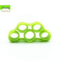 Finger Resistance Band Trainer: Silicone Hand Exercise Band for Finger Fitness green
