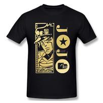 Fashion Summer Japan Harajuku Streetwear Unisex Jojos Bizarre Adventure Vintage Cotton Tees Harajuku S įvairiaspalvis