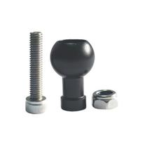 17mm/25mm rutulinės galvutės adapteris Lengvas reguliavimas M6/M8/M10 varžtas Rutulinės galvutės adapteris Telefono laikiklis Automobilio laikiklio priedai 17mm M6 black