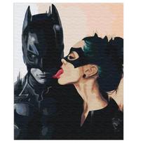 Malowanie Po Numerach Obrazy Do Malowania - Batman I Kobieta Kot 40X50 Cm