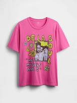 Pink De La Soul Short Sleeve Graphic Band T-Shirt SG261 S pink