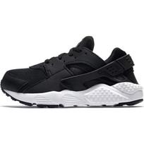 Nike Air Huarache Run Slip Resistant Abrasion Resistant Low top Kids' Running Shoes Black White Kids' 704949-011 31 juoda