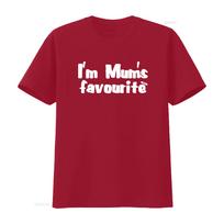 Im Mums Favourite Novelty T Shirt Present Golden Child Birthday Vintage Unisex Stylish Soft Versatile Graphic S brown