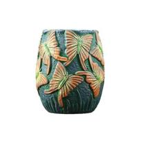 Yousheng Handmade Animal Flower Pot Hand-painted Swan Butterfly Bird Planter Pot Home Balcony Garden Decoration Cactus Succulents Plants Container C beige