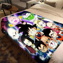 1 vnt. Son Goku rašto flanelinė antklodė, aukštos kokybės, tinkanti visiems metų laikams, namų dekorui, šilumai ir komfortui, puikiai tinkanti kalėdinėms dovanoms 80cm x 120cm white