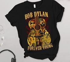 Bob Dylan Amžinai jaunas Unisex Juodas marškinėlis S-234XL Dovana AD401 Unisex Marškinėlis M brown
