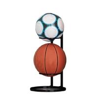 Futbolo Stovas Ant Ratukų Kamuolio Vertikalus Laikiklis Miegamojo, Svetainės, Garažo brown
