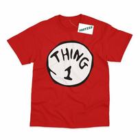 Thing 1 or 2 Inspired Book Day T-Shirts Unisex T-Shirt M white