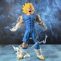 Dragon Ball Z Majin Vegeta Anime Figure Self-destruct Super Saiyan Action Figures Pvc Statue Figurine Model Playthings Present gray