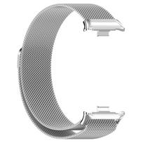 Magnetinis Milano dirželis, skirtas Xiaomi Band 8/9 Pro & Redmi Watch 4/5/6 Milanese sidabras