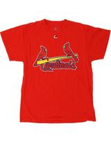 MAJESTIC Mens Cardinals Graphic T-Shirt Top Medium Red CJ06 S red