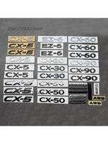 ABS for Mazda CX-30 CX-50 CX-60 CX-90 EZ-6 CX-5 Car Letter Logo BT Sticker Tail Bumper Badge Auto Rear Trunk Emblem Accessories sqmhc03 AWD black gray