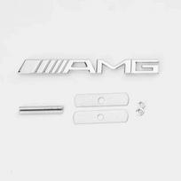 Metalinis priekinės grotelių emblema Mercedes Benz W203 W204 W205 W206 W176 W177 W212 W213 X156 X253 W117 W118 - 1 vnt. Aksesuaras QL0 juoda