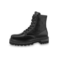 LOUIS VUITTON Ranger Patent Leather Ankle Boots Men's Black 1A9FDL 41 black