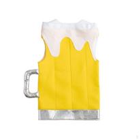 Alaus puodelio kostiumas Komiškas alaus bokalas Neįprastas drabužis suaugusiems, vaikams, Child Beer Tunic white