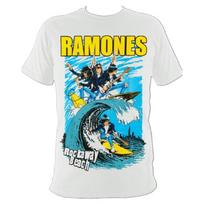 Ramones Surf Unisex marškinėliai S juoda