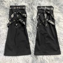Women's Dark Style Mid-Calf Leg Warmers – Spicy Street Fashion Flare Foot Covers One Size juoda