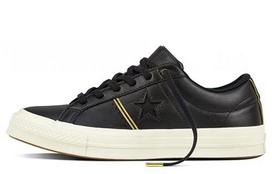 Converse One Star Ox Shoes 'Black/White' Leather 159701C 36.5
