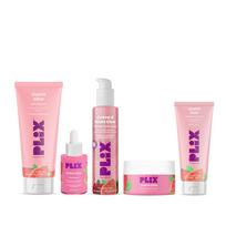 PLIX - AUGALŲ TAISYKLĖ Gvajavos ir Rožių Režimas | Drėkinantis Valiklis | 2 viename Tonikas Serum | Serum | Smoothie Drėkiklis | Apsauginis Kremas nuo Saulės Gelis SPF 50+ PA+++ | pink