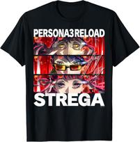 Persona 3 Reload Strega Shirt, Retro JRPG Gaming Graphic Tee XXL red