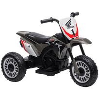 Elektrinis motociklas vaikams licencija Honda CRF450RL 3 ratai baterija 6V vaikai 18-36 mėn. pilkas 71 x 40.5 x 43 cm