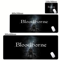 Game Art Print Mousepad Bloodborne Mouse Pad Large Desk Mat Wear Resistant Cloth Anti Slip Rubber Universal Esports Mouse Pads 30cmx60cm(11.8x23.6inch) black