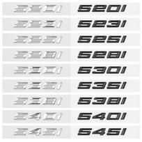 ABS Automobilio Galinės Bagažinės Raidės Logotipo Ženklelis Lipdukas BMW 5 Serijai 520i 523i 525i 528i 530i 535i 540i 545i E39 E60 E61 dq2 523i gray