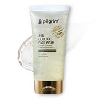 Pilgrim 24K Gold Gel Facewash 80ml Pack of 1 for Glowing Skin Dark Spot Removal and Smooth Texture white