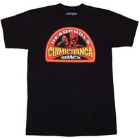Deadpool Chimichanga Shack 100% Cotton T-shirt Mens Tees Top L red